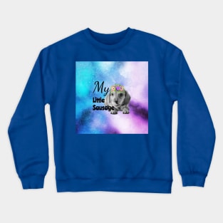 My Little Sausage Dachshund Puppy Distressed Watercolour Crewneck Sweatshirt